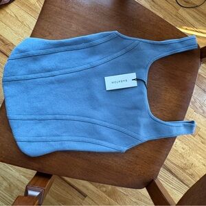 Light blue sweater feel Tank Top